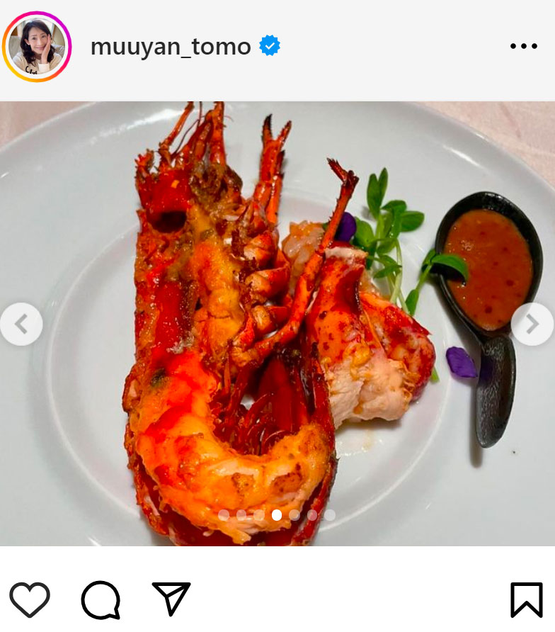 武川智美アナのインスタグラムから