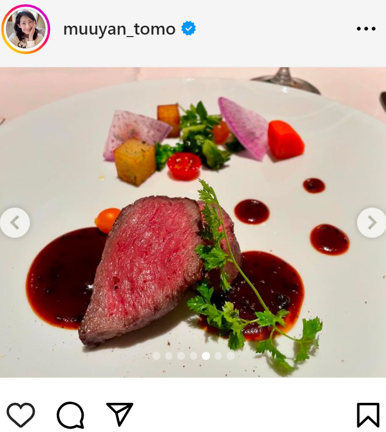 武川智美アナのインスタグラムから