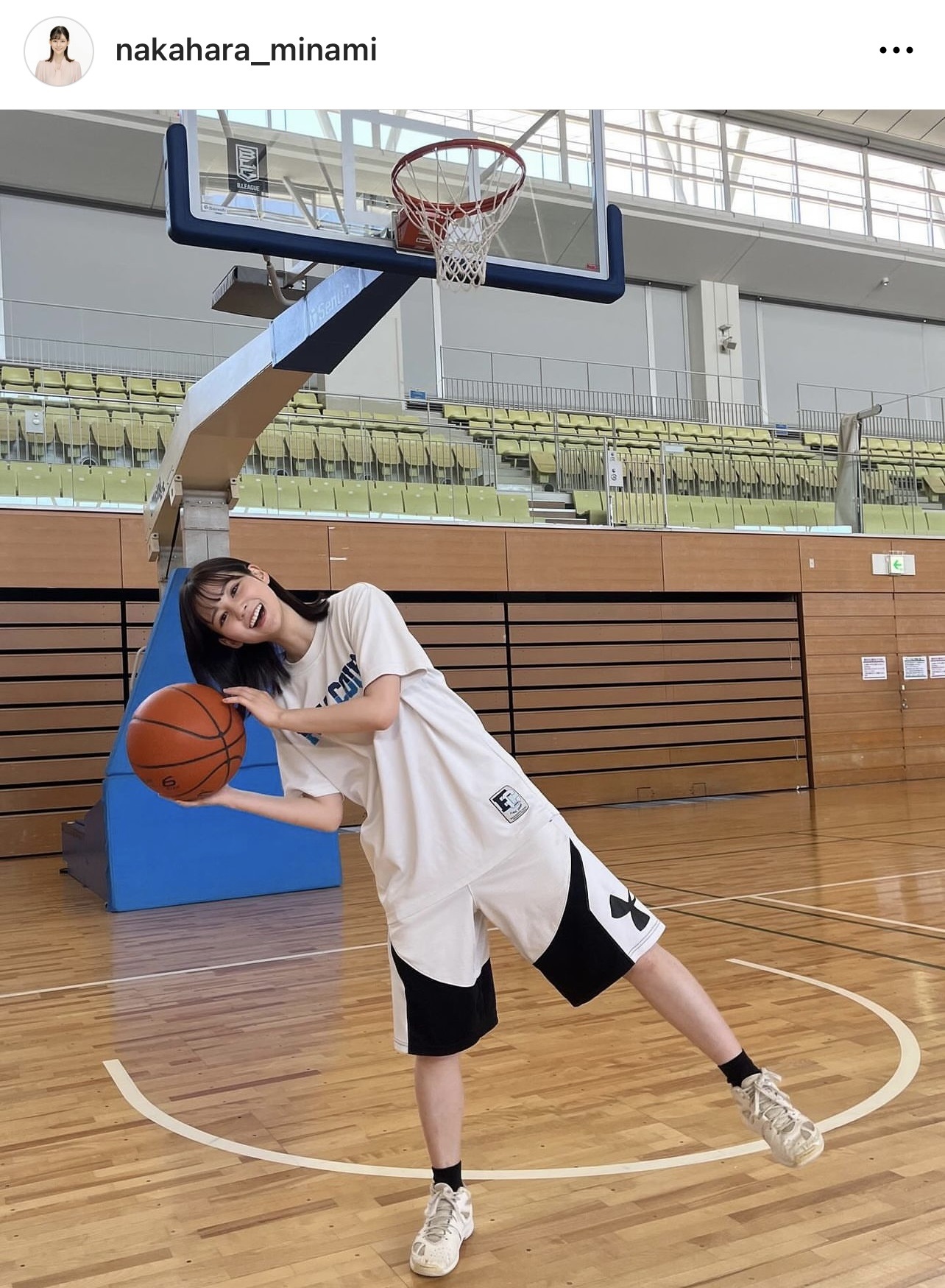 （中原みなみアナウンサーのインスタグラムから）