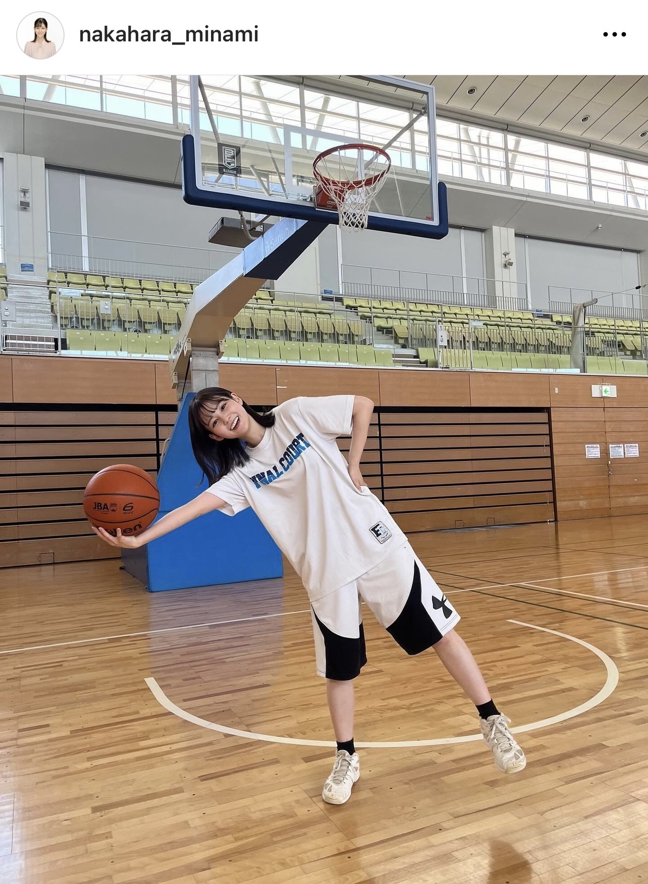 （中原みなみアナウンサーのインスタグラムから）
