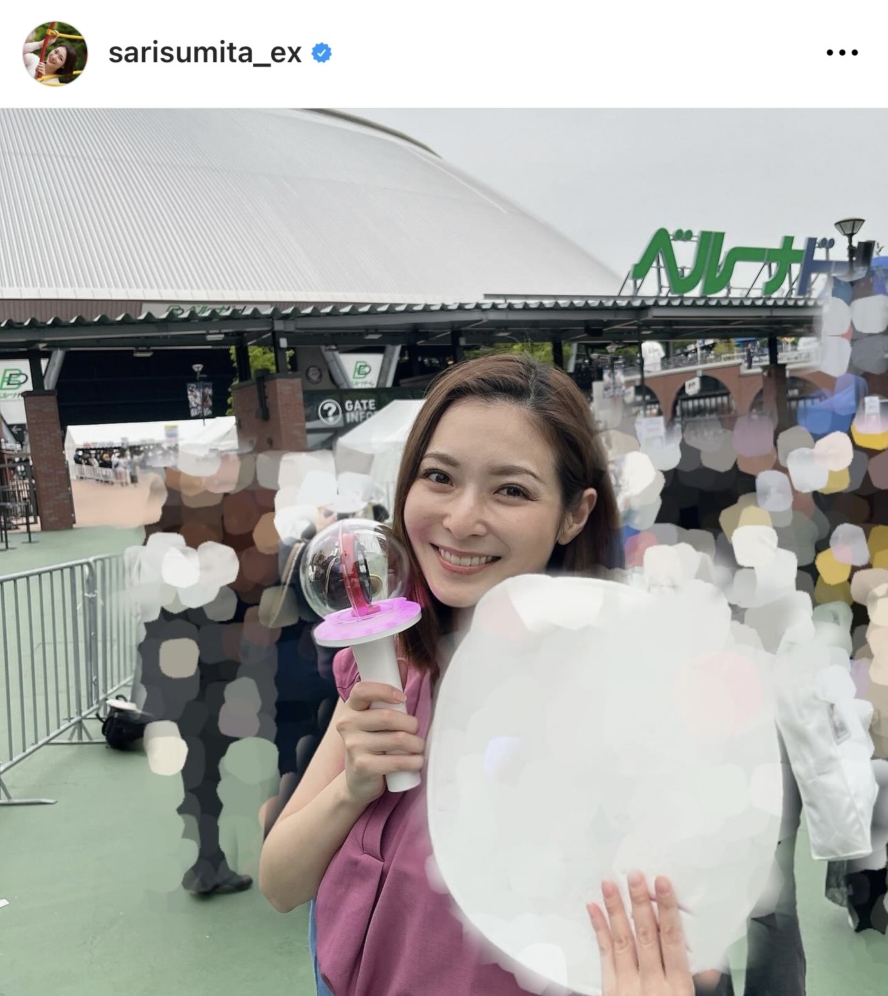（住田紗里アナウンサーのインスタグラムから）