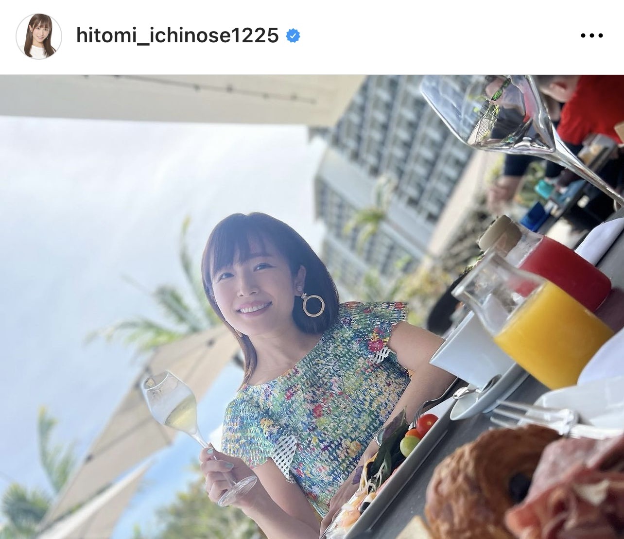（市野瀬瞳アナウンサーのインスタグラムから）