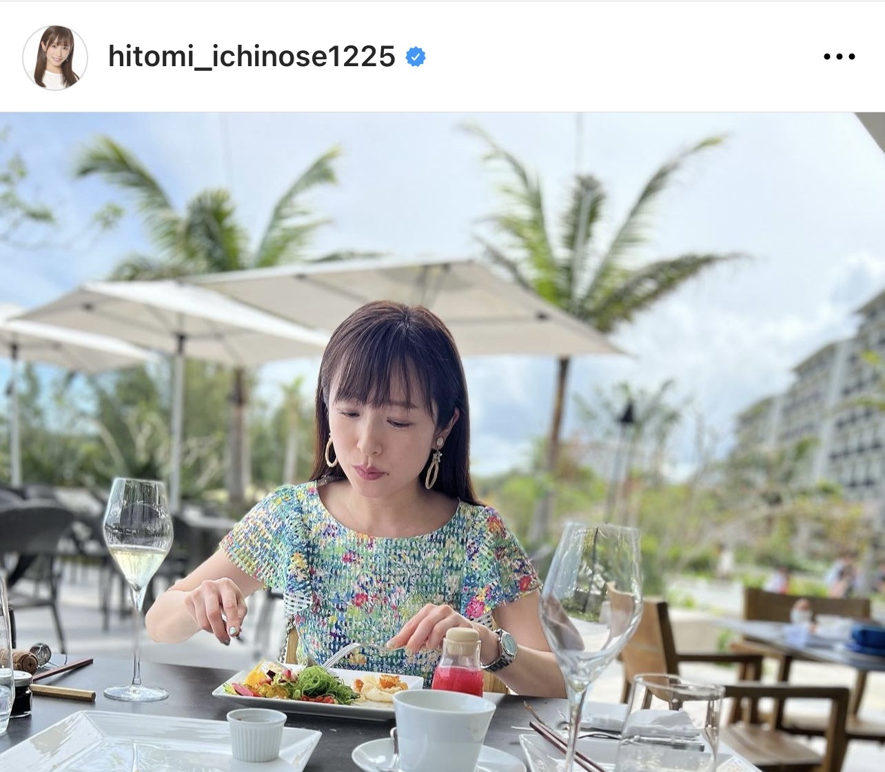 （市野瀬瞳アナウンサーのインスタグラムから）