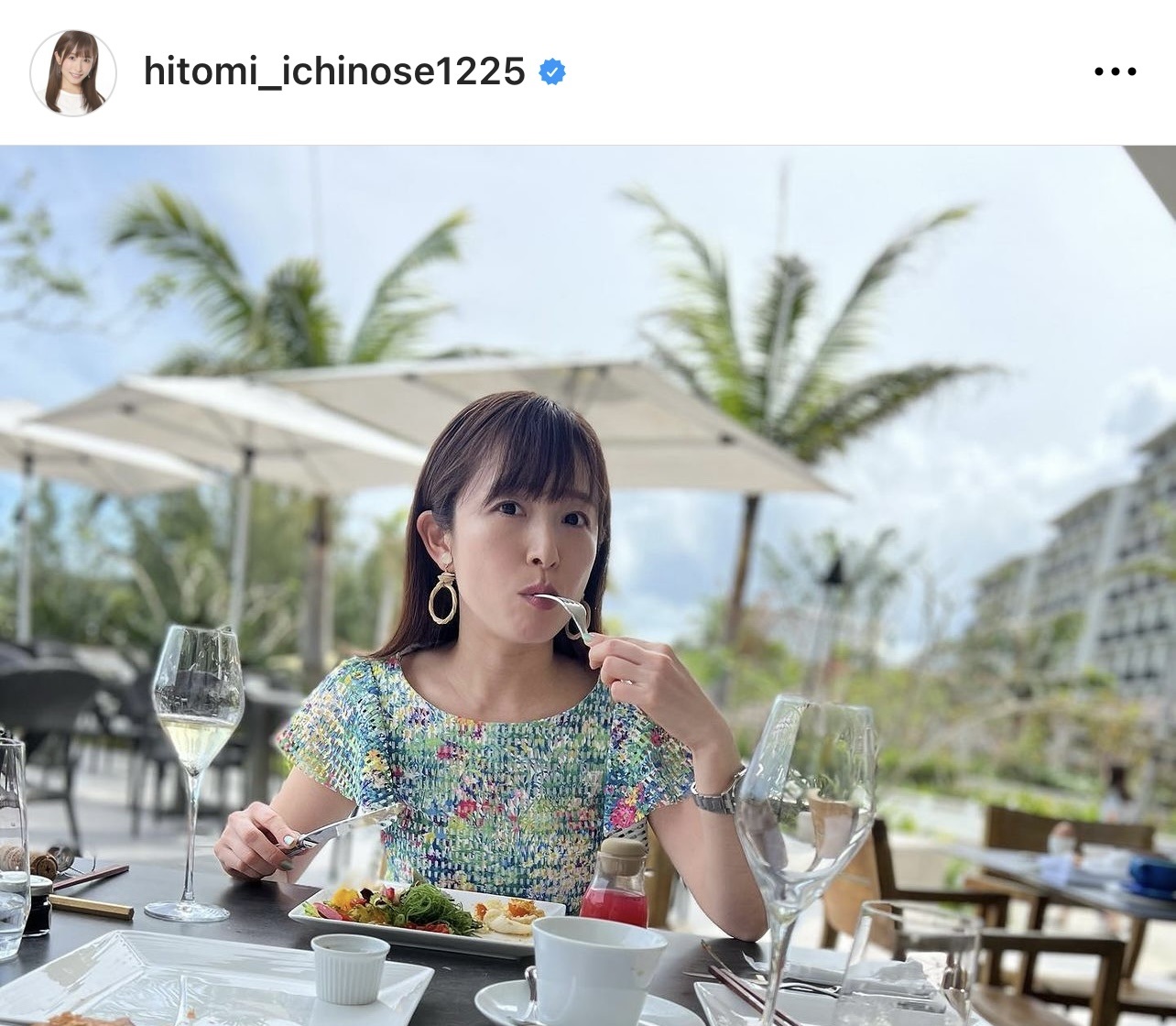 （市野瀬瞳アナウンサーのインスタグラムから）