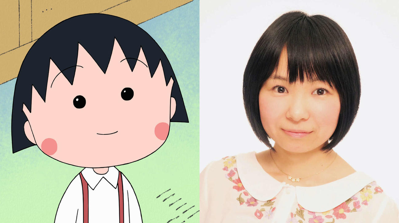 フジテレビ系「ちびまる子ちゃん」のまる子と後任声優の菊池こころ（C）さくらプロダクション／日本アニメーション