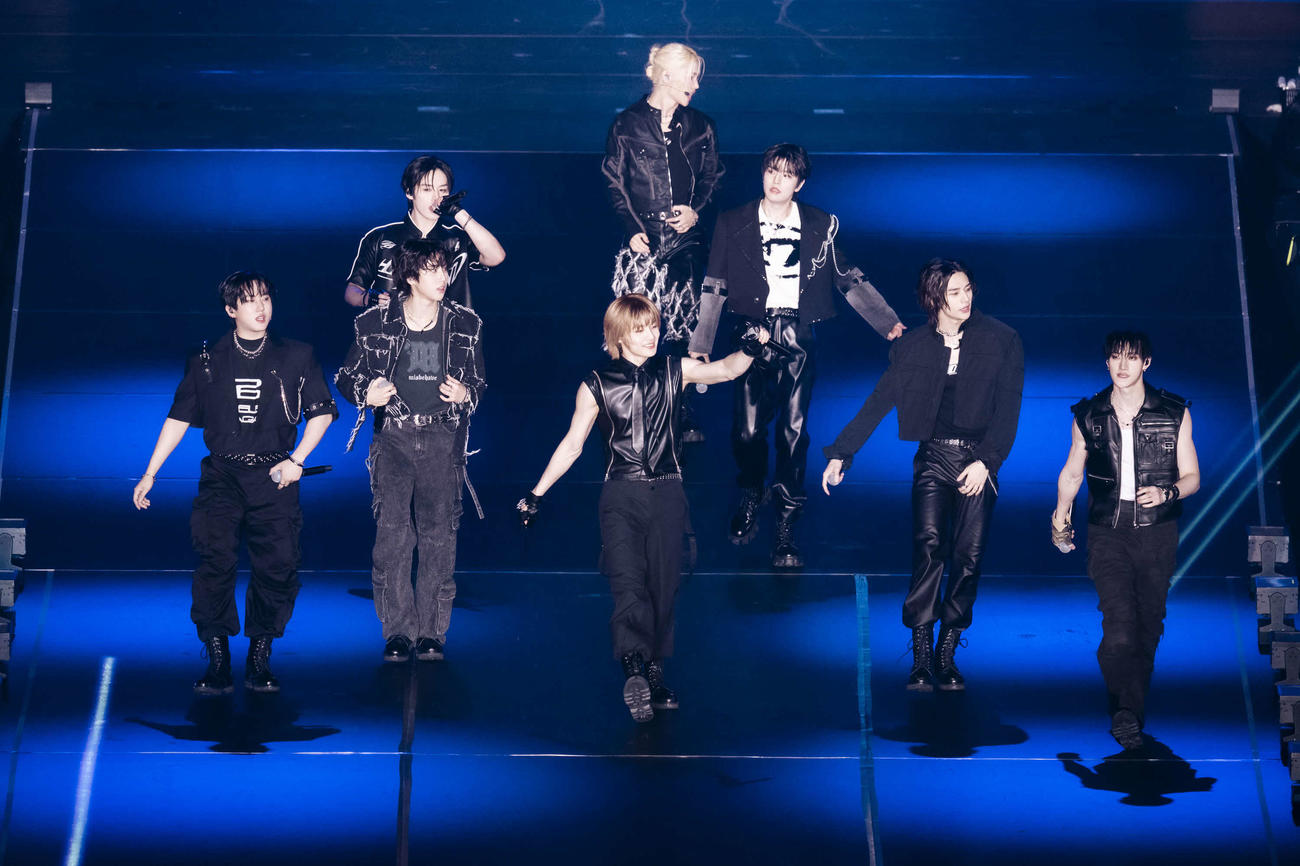 「Stray Kids Fan Connecting 2024“SKZ TOY WORLD”」最終公演を行ったStray Kids（C）田中聖太郎写真事務所