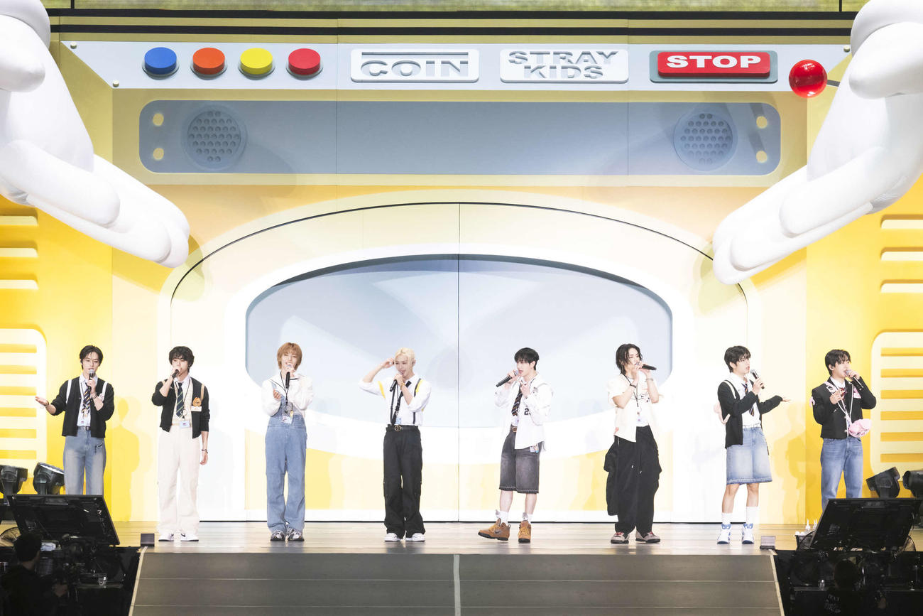 「Stray Kids Fan Connecting 2024“SKZ TOY WORLD”」最終公演を行ったStray Kids（C）田中聖太郎写真事務所