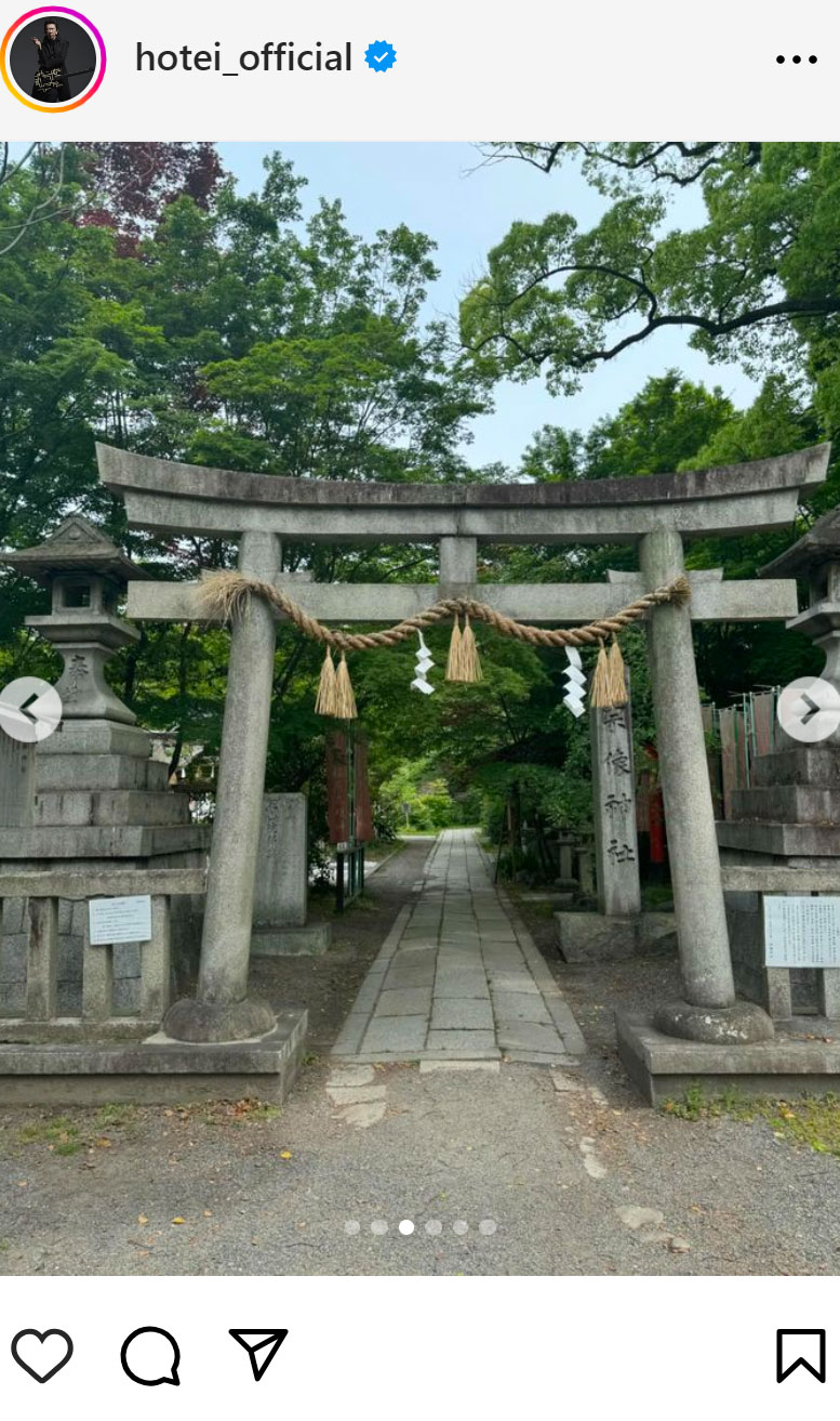 布袋寅泰のインスタグラムから