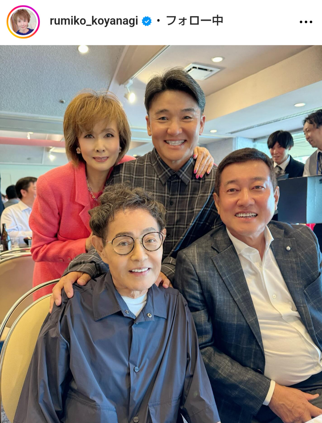 小柳ルミ子のインスタグラムから