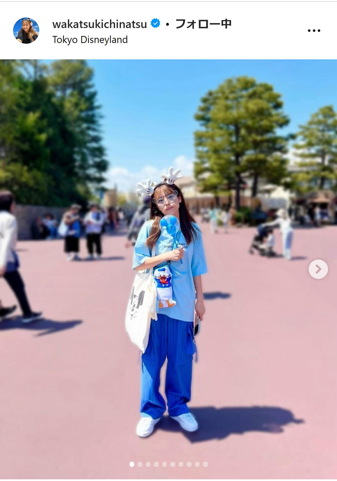 若槻千夏のインスタグラムから