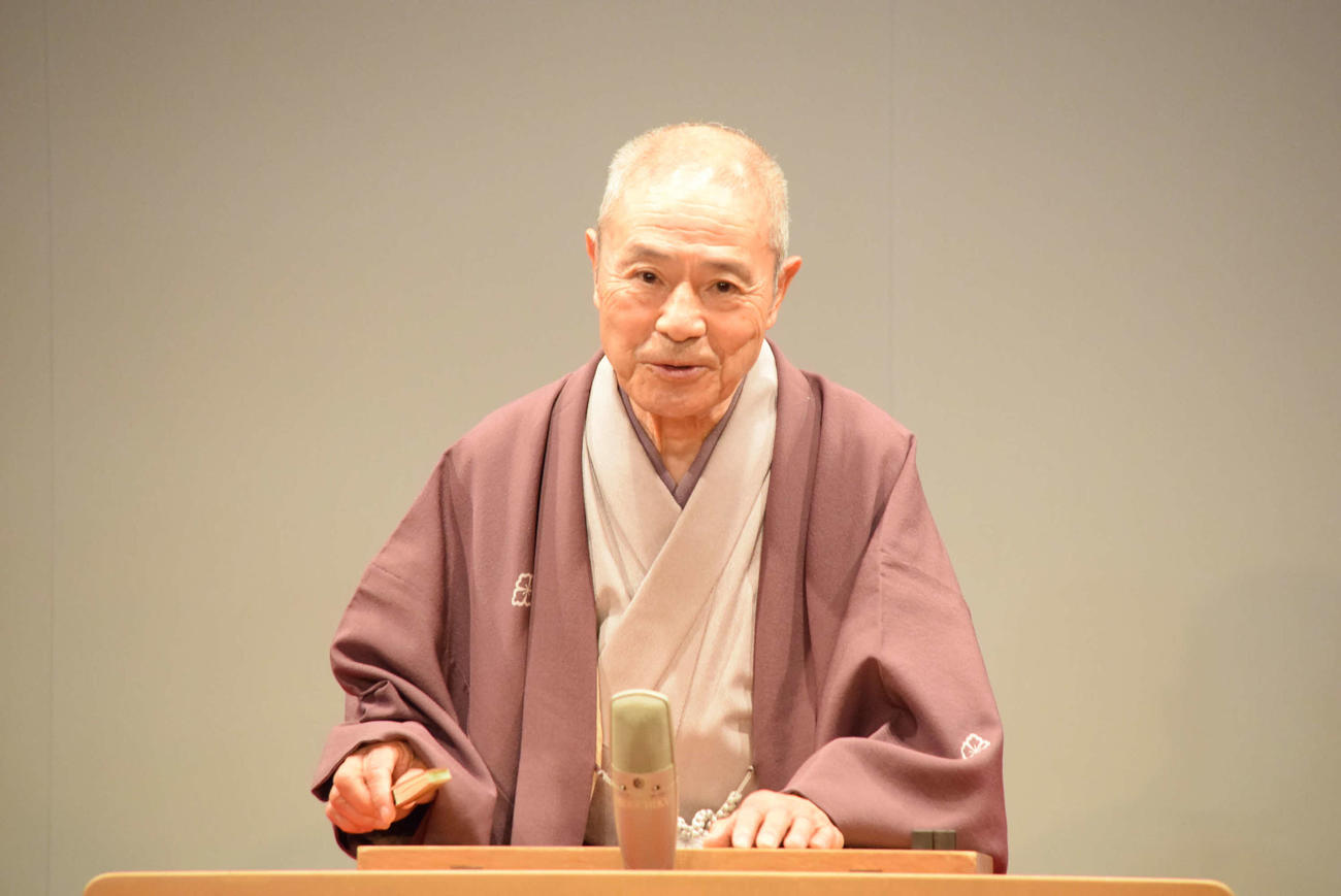 「甦る、昭和演芸」に出演した桂福団治（撮影・阪口孝志）