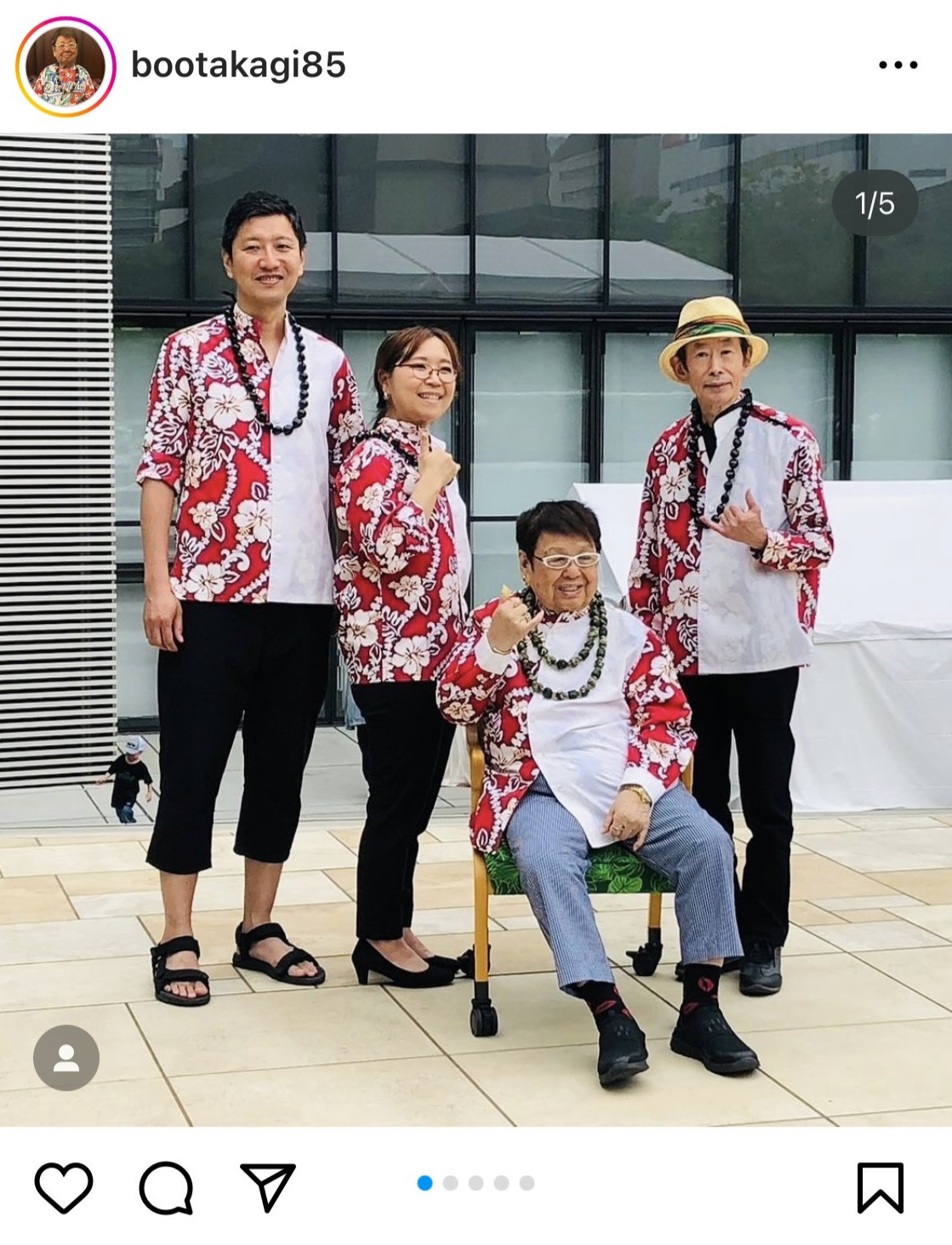 高木ブーのインスタグラムから