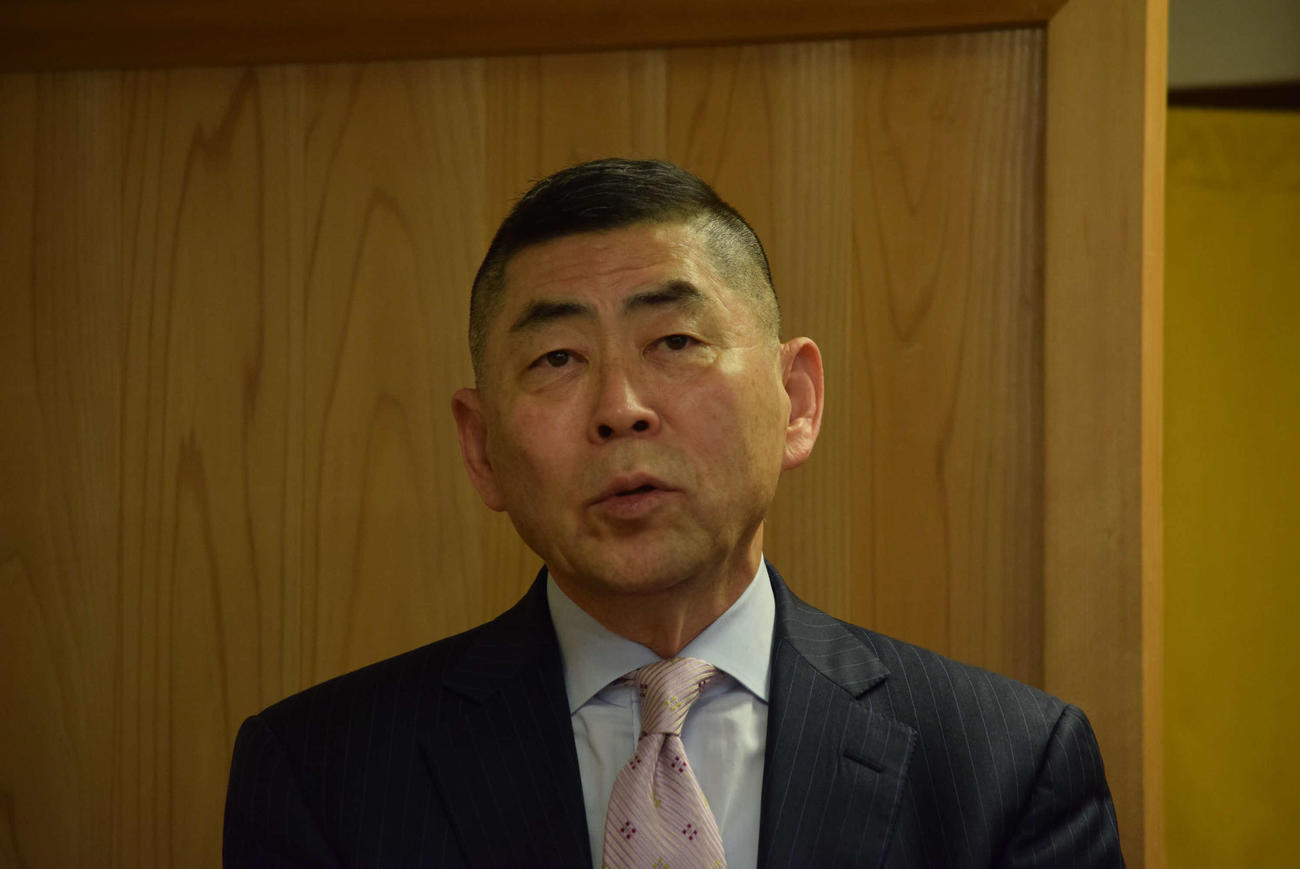 襲名会見に出席した桂南光（撮影・阪口孝志）