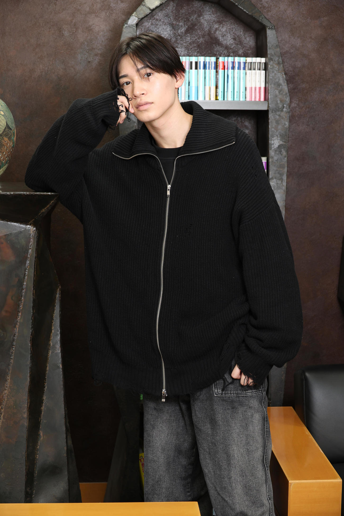 主演ドラマと歌唱について思いを語る佐藤瑠雅（撮影・中島郁夫）