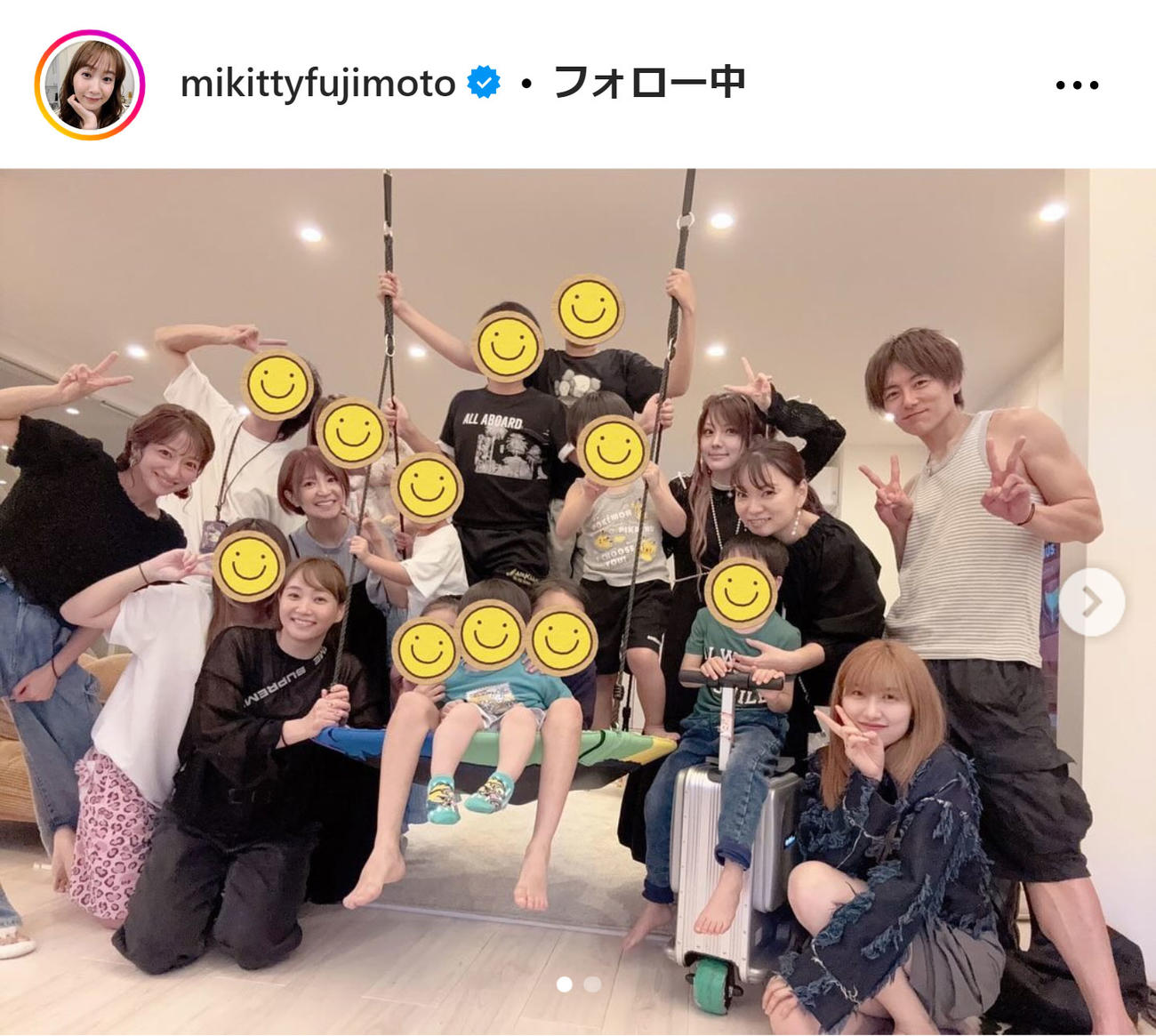 藤本美貴のインスタグラムから