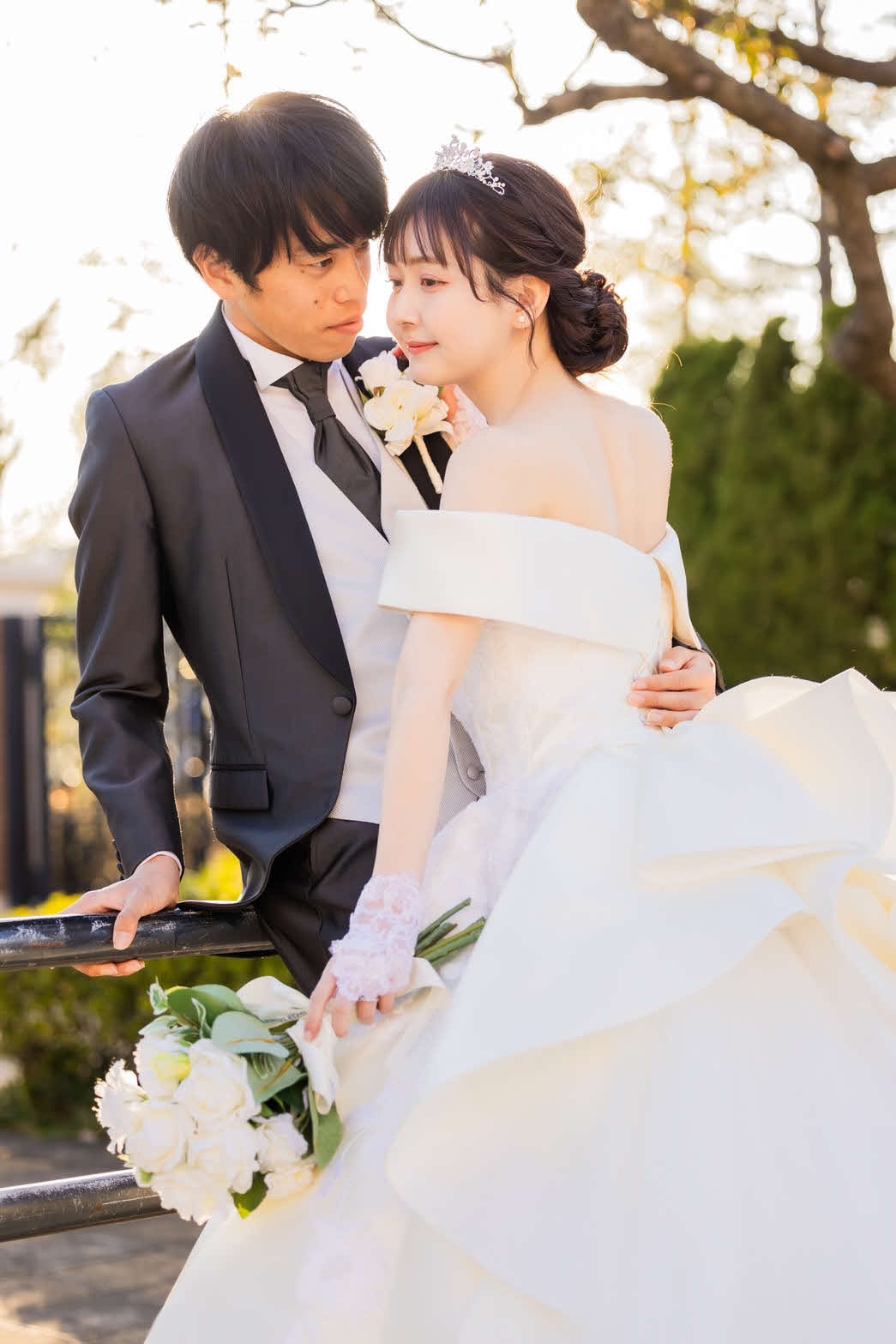 「新婚さんいらっしゃい！」に出演した下田裕太、金久保芽衣（右）夫妻