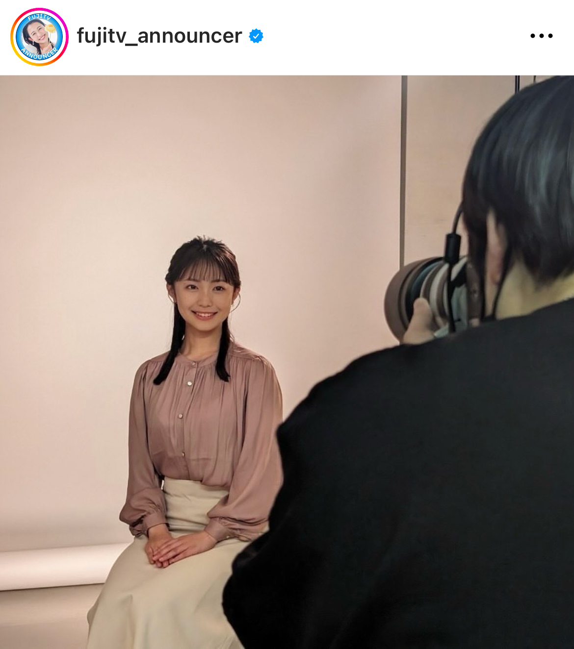 フジテレビアナウンサー公式インスタグラムから