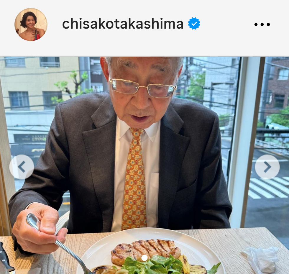 高嶋ちさ子のインスタグラムから