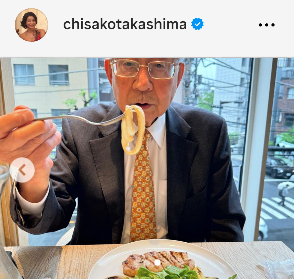 高嶋ちさ子のインスタグラムから