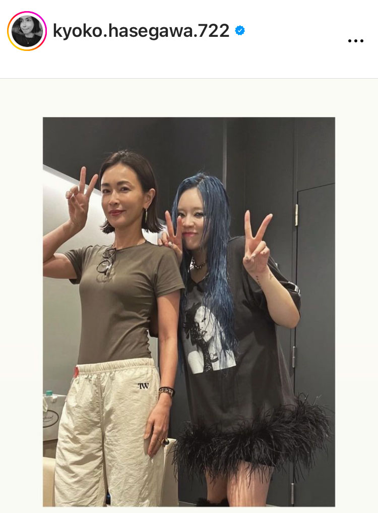 長谷川京子のインスタグラムから