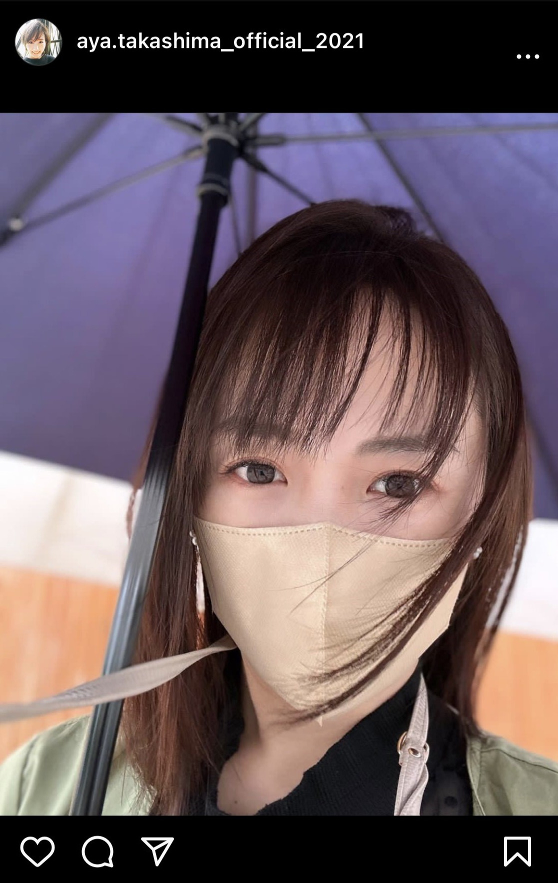 高島彩のインスタグラムから
