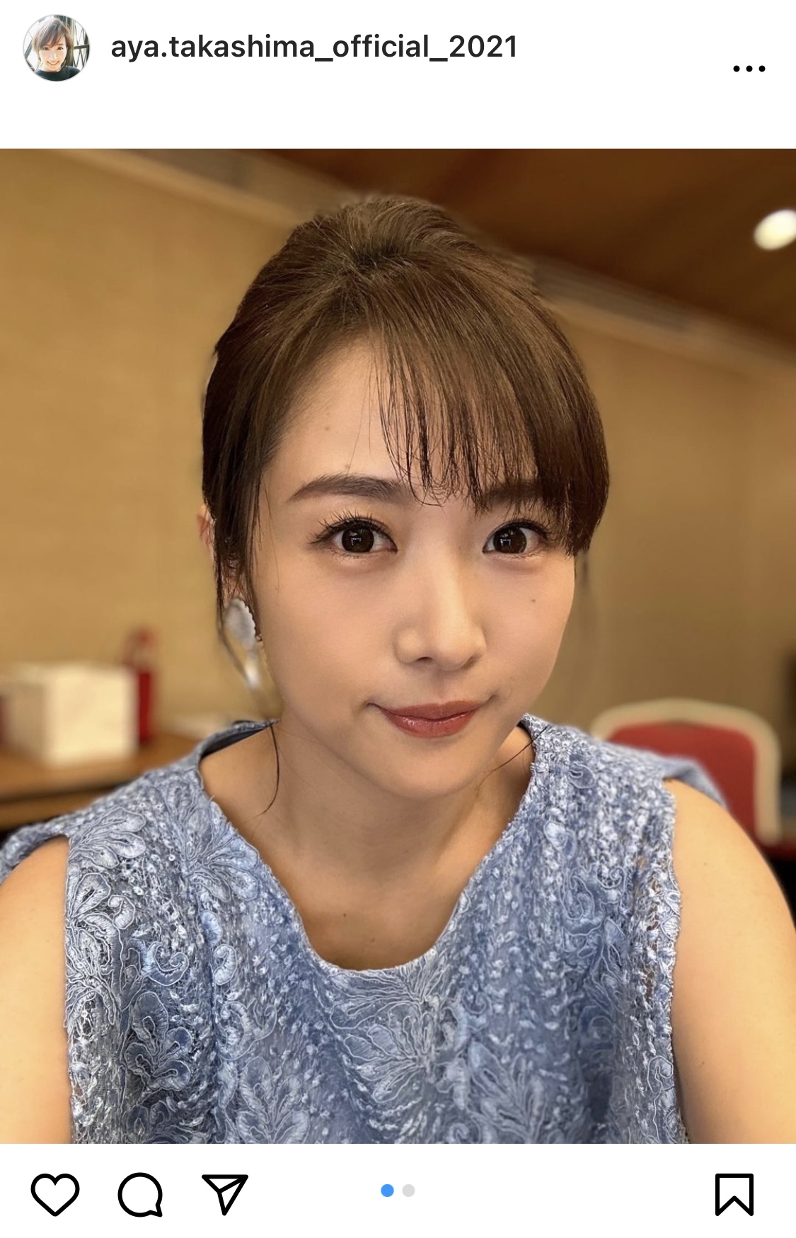 高島彩のインスタグラムから
