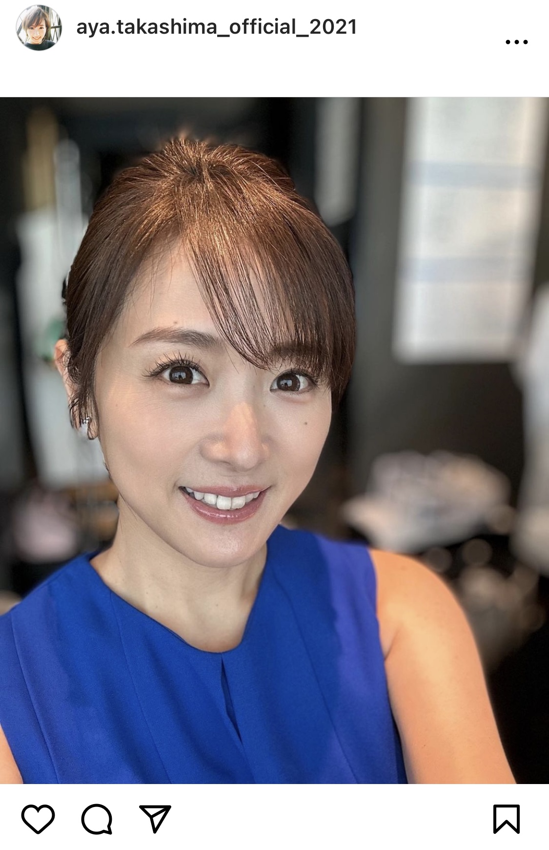 高島彩のインスタグラムから