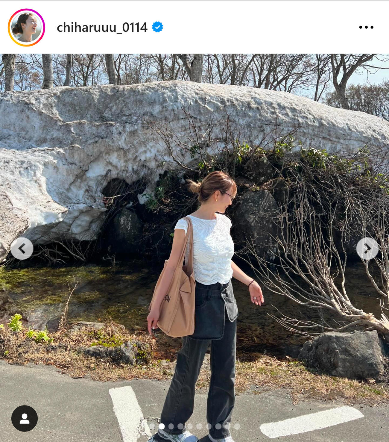 新山千春のインスタグラムから