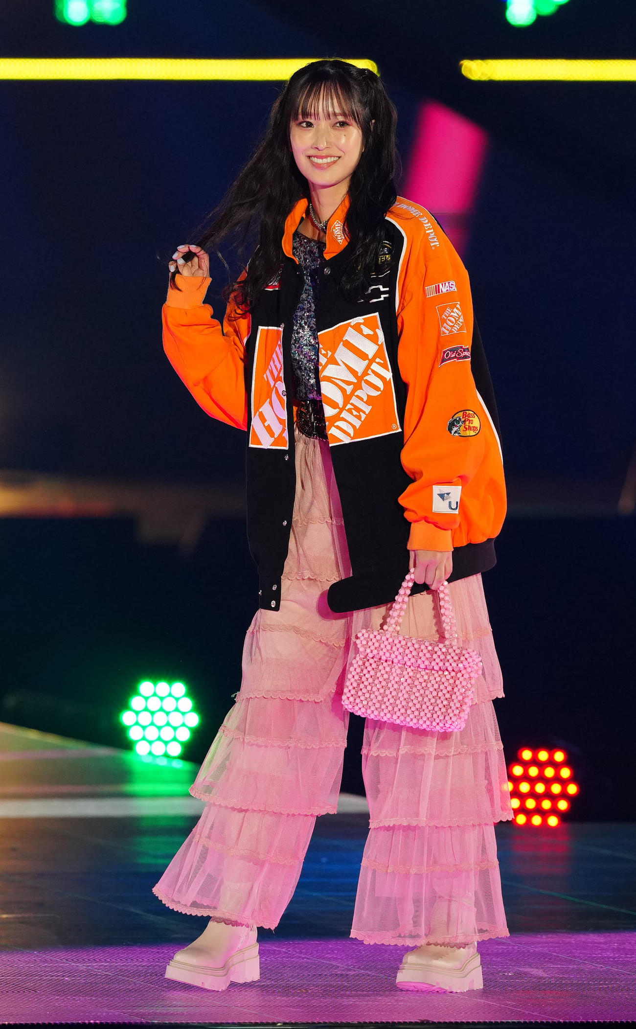 「Rakuten GirlsAward 2024 S／S」に登場する日向坂46の佐々木久美（撮影・江口和貴）