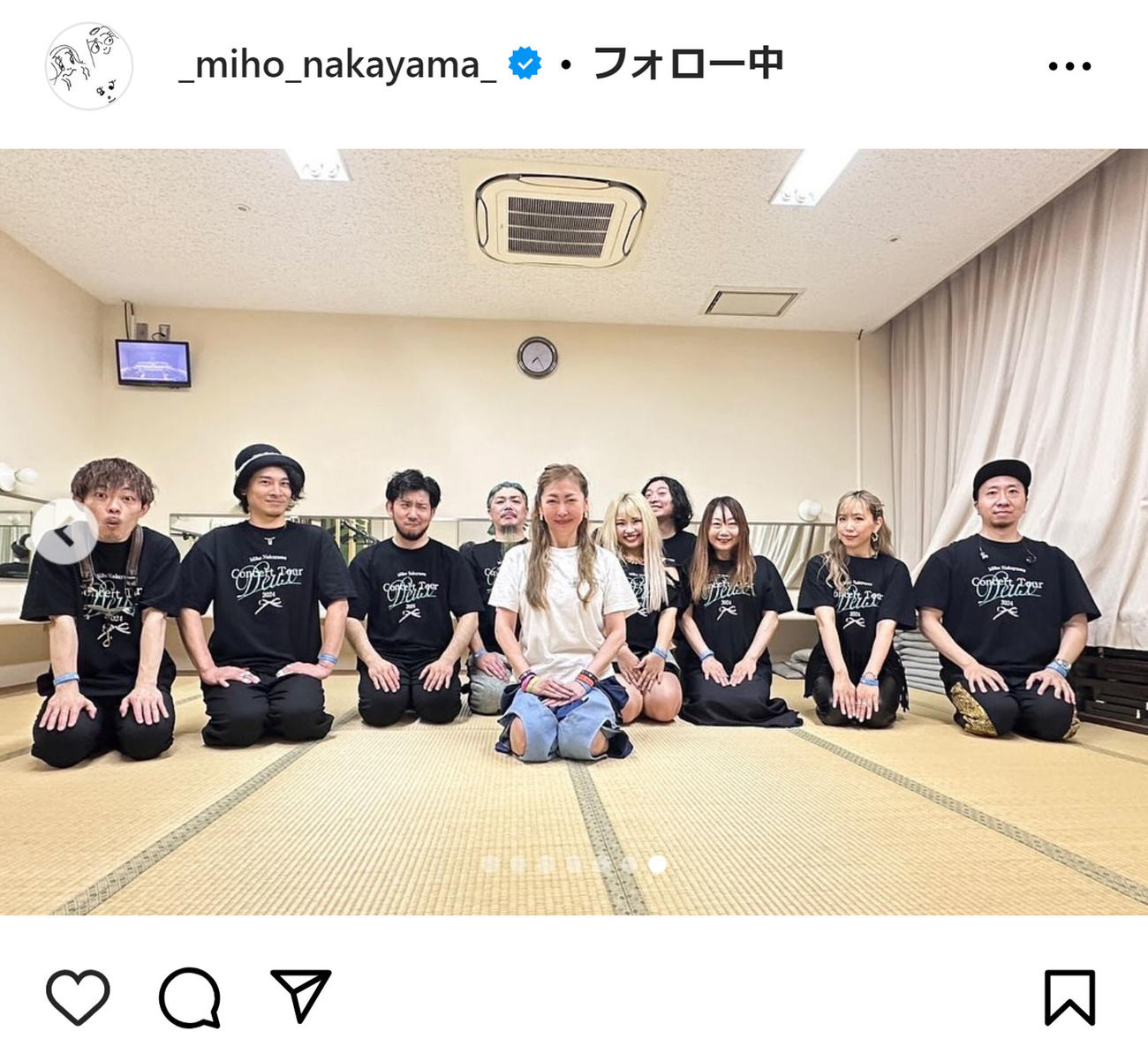 中山美穂のインスタグラムから