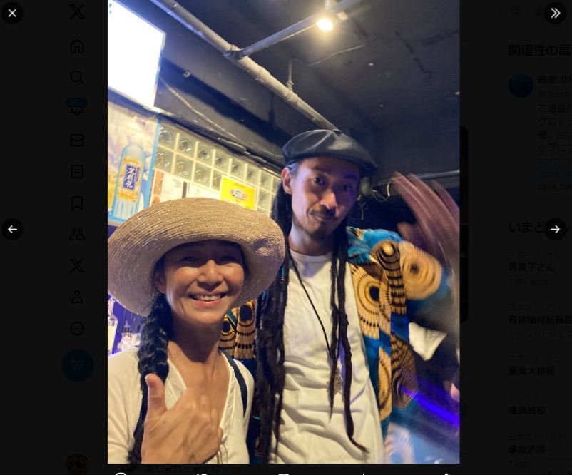 高樹沙耶さんのXから