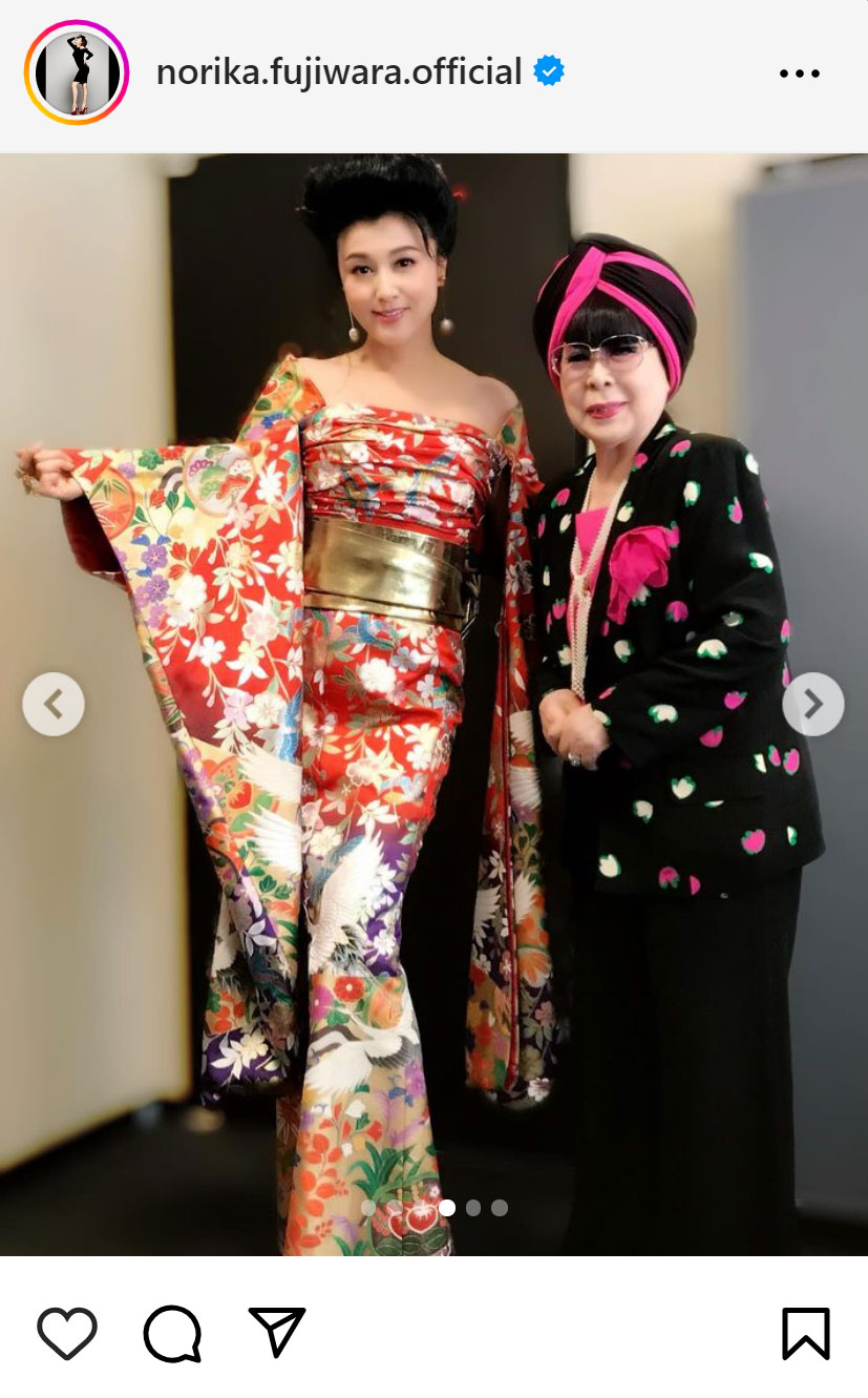 藤原紀香のインスタグラムから