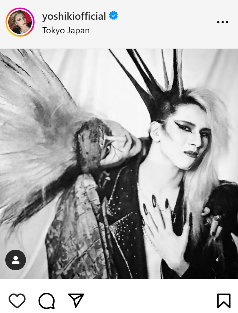 YOSHIKIのインスタグラムから