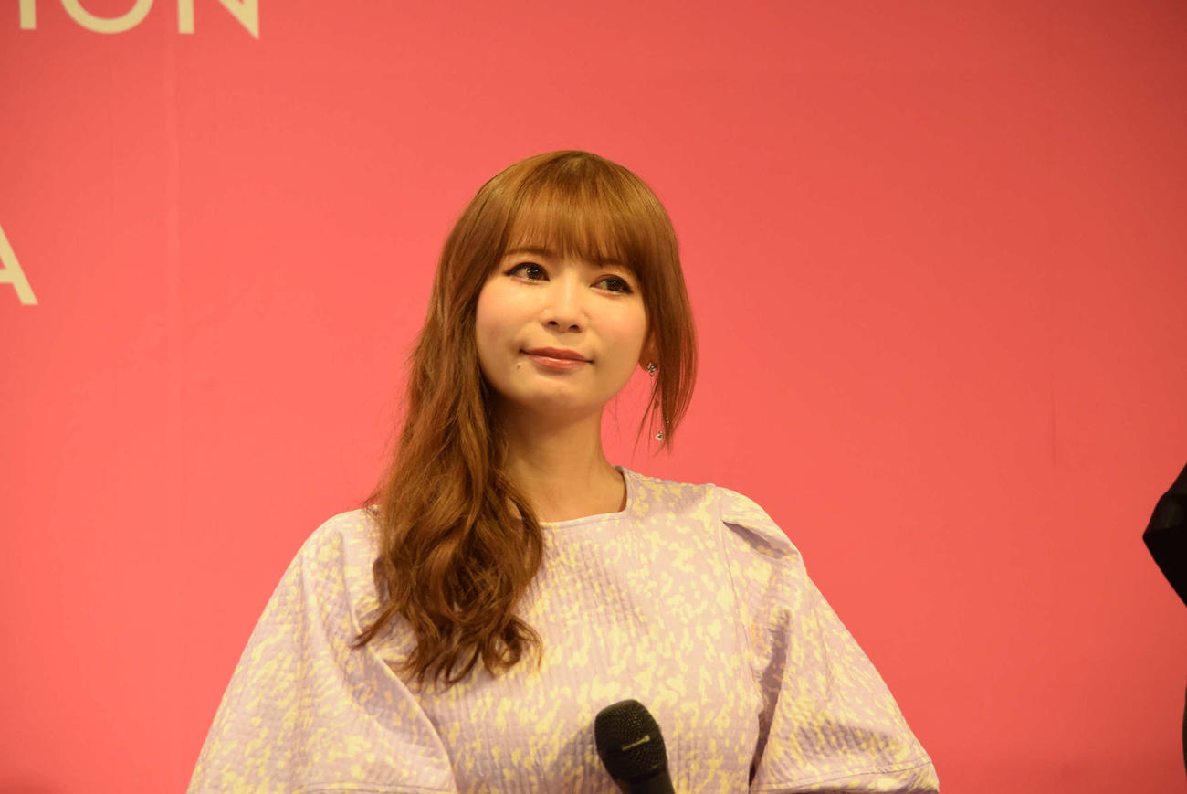 「RAPUNZEL ART COLLECTION」に出席した中川翔子（撮影・阪口孝志）