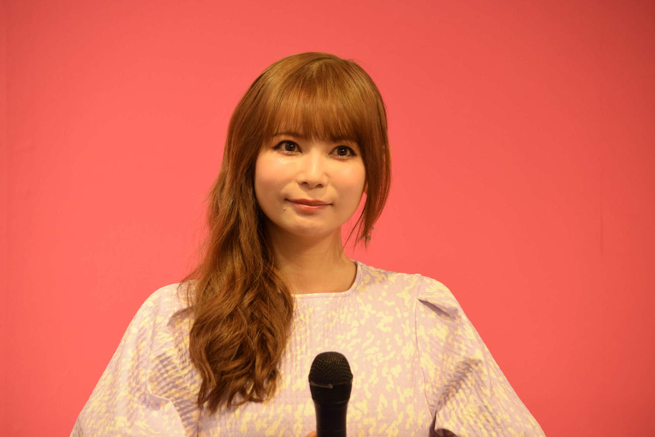「RAPUNZEL ART COLLECTION」に出席した中川翔子（撮影・阪口孝志）