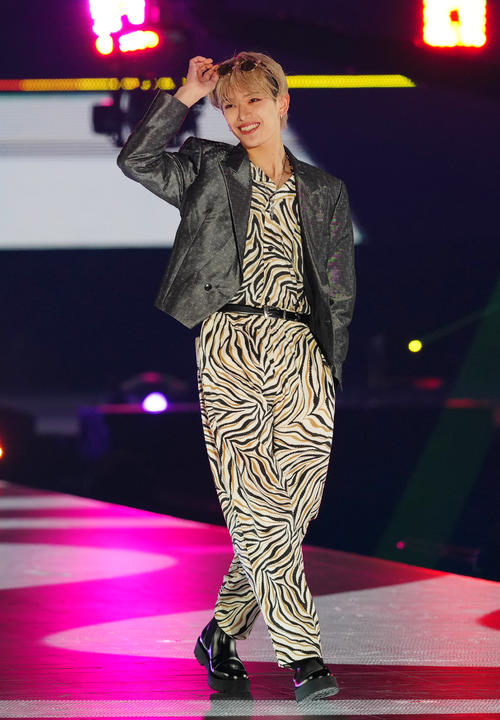 「Rakuten GirlsAward 2024 S/S」に登場する少年忍者の深田竜生(撮影・江口和貴)