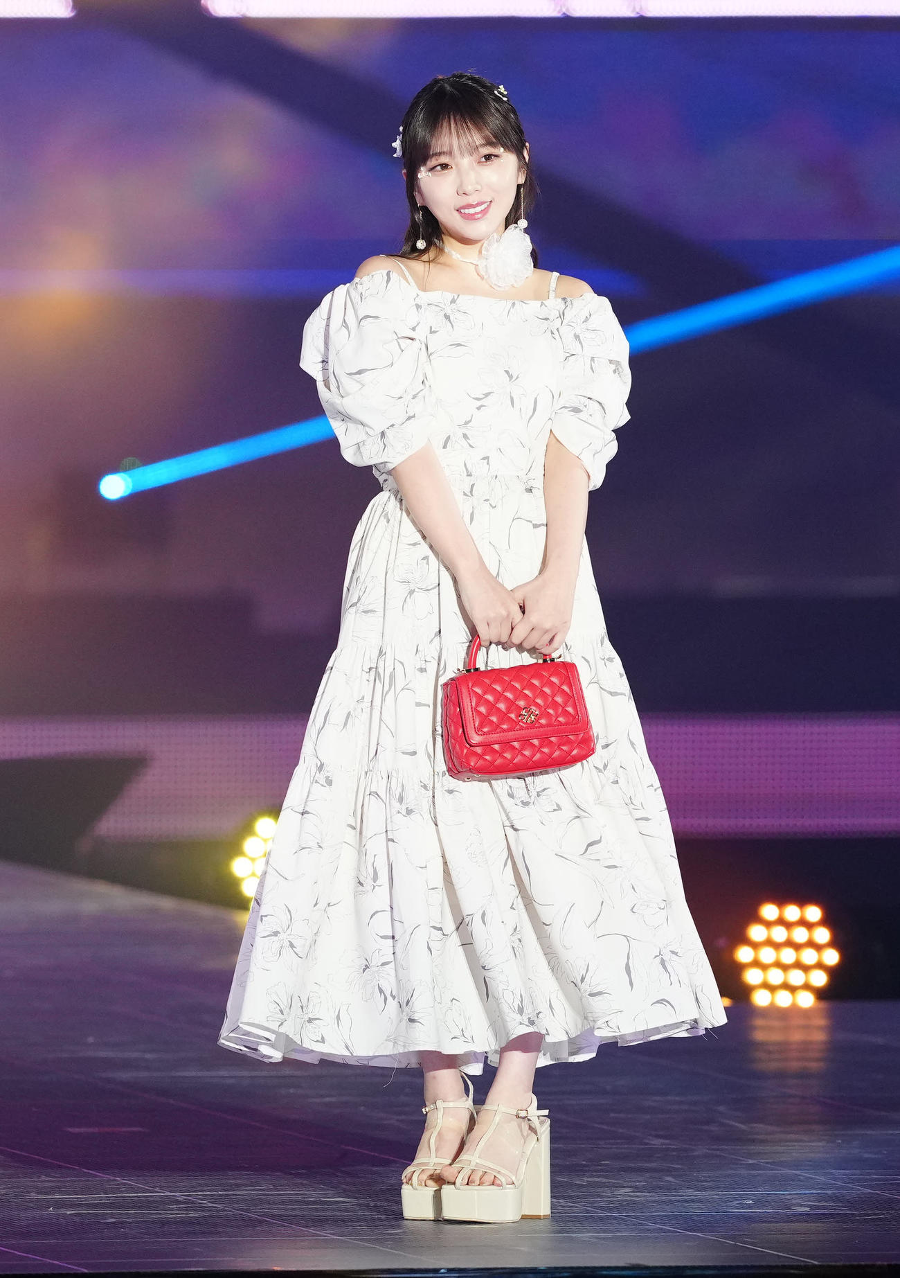 「Rakuten GirlsAward 2024 S／S」に登場する乃木坂46の与田祐希（撮影・江口和貴）