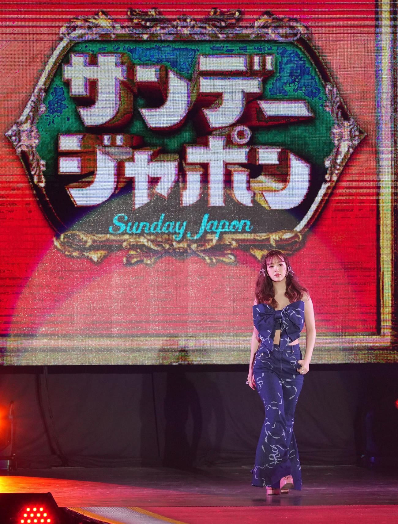 「Rakuten GirlsAward 2024 S／S」に登場する藤田ニコル（撮影・江口和貴）