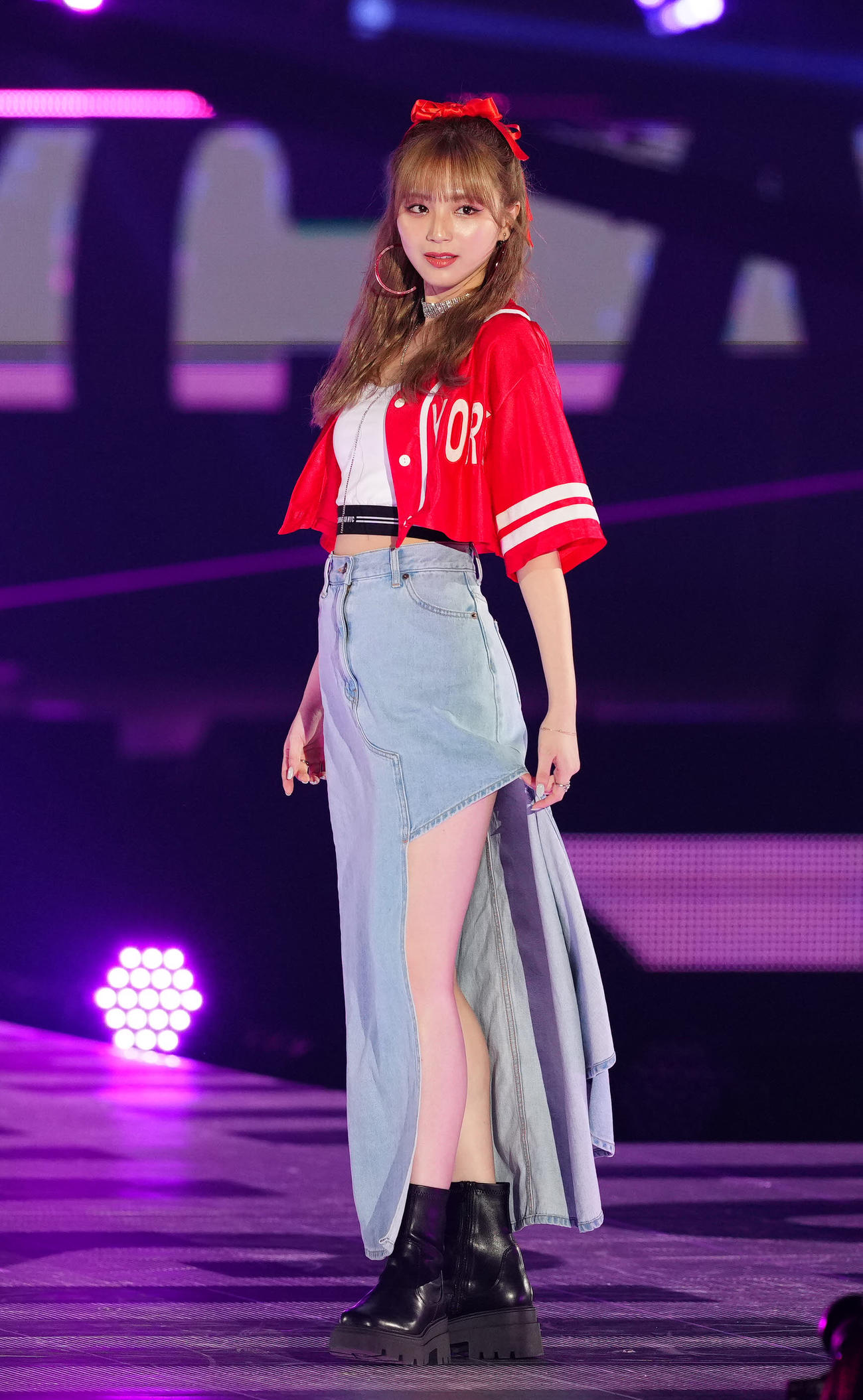 「Rakuten GirlsAward 2024 S／S」に登場するAMEFURASSHIの愛来（撮影・江口和貴）