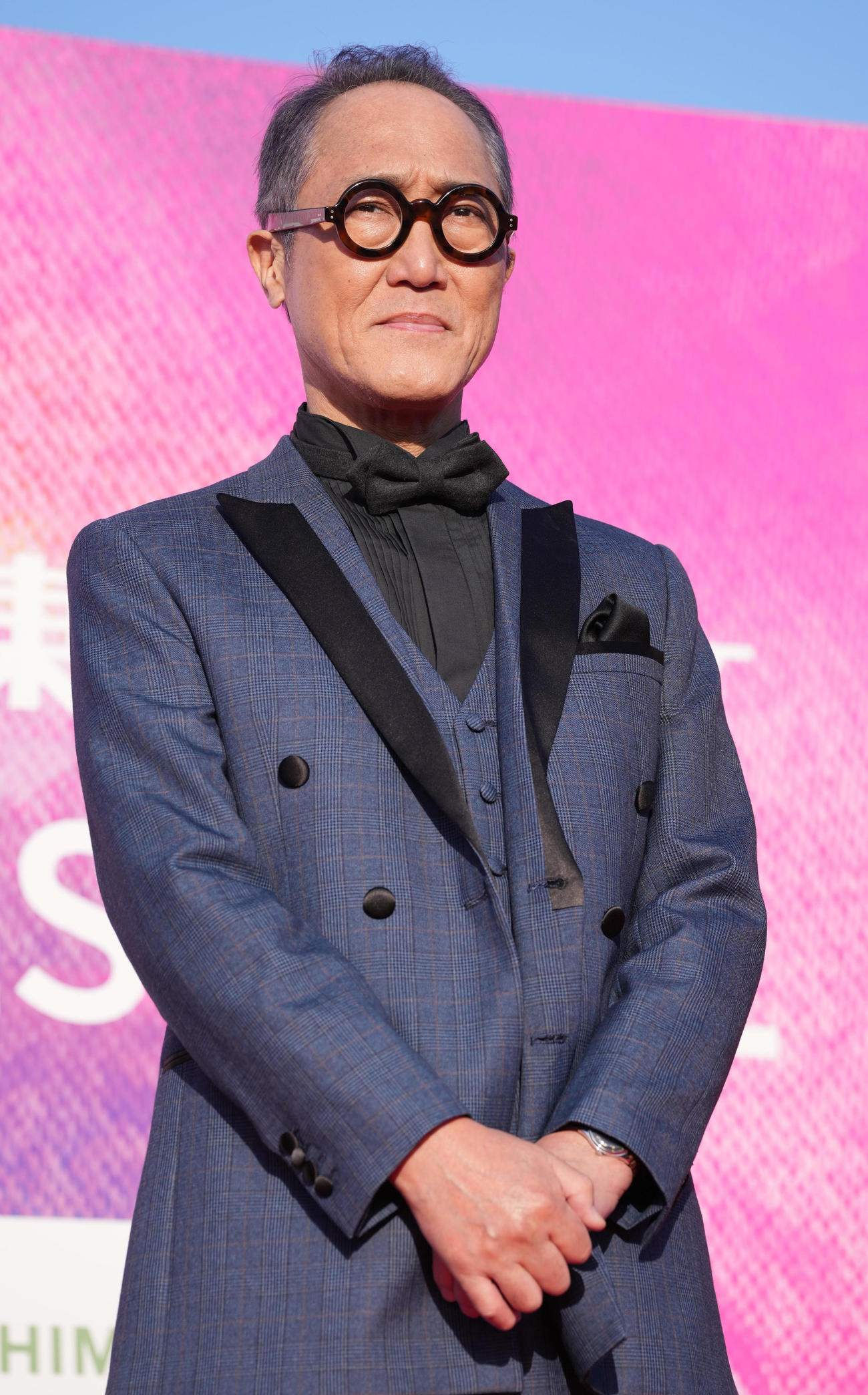 「第2回横浜国際映画祭」レッドカーペットイベントに登壇した佐野史郎（撮影・鈴木みどり）