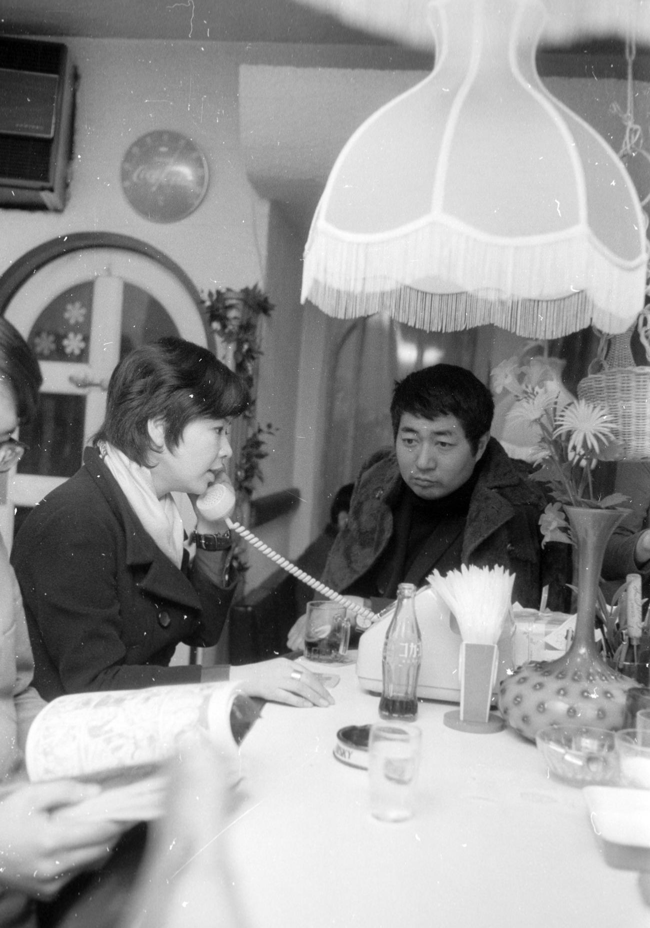 寺山修司さんと元妻の九條映子さん（1971年撮影）