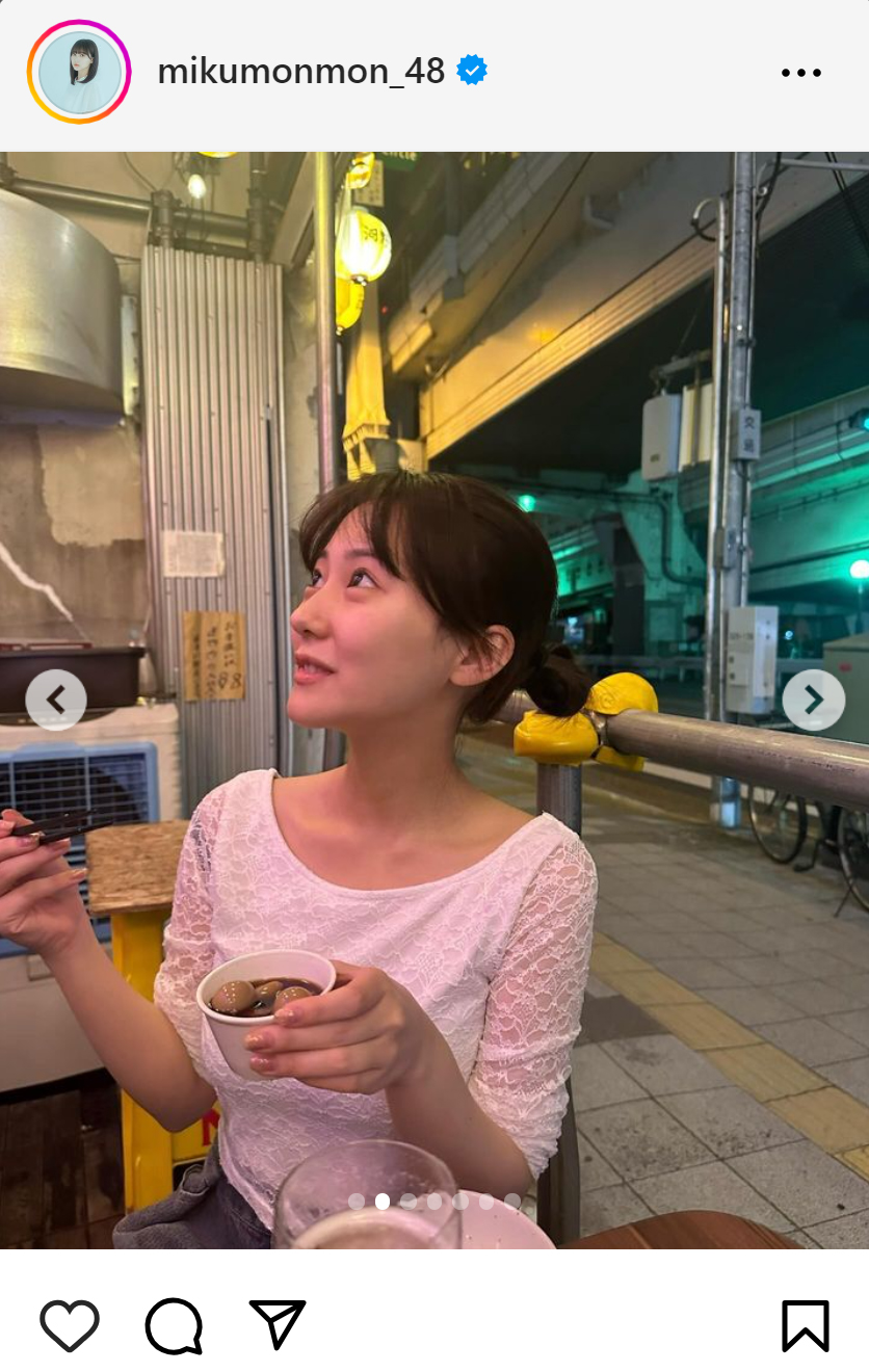 田中美久のインスタグラムから