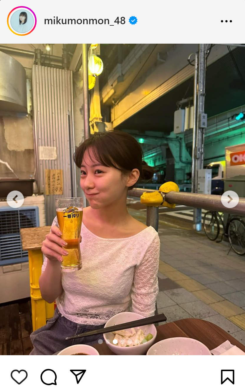 田中美久のインスタグラムから