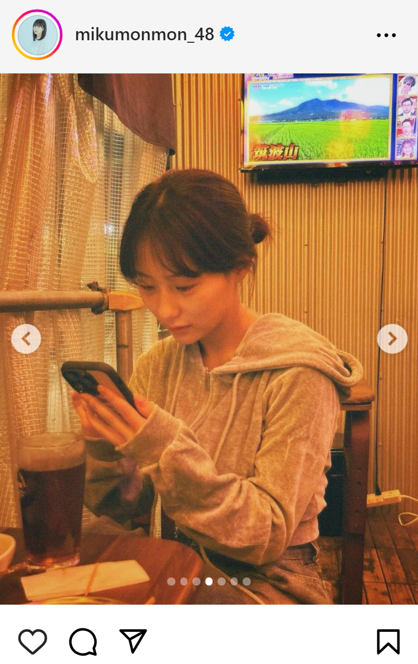 田中美久のインスタグラムから