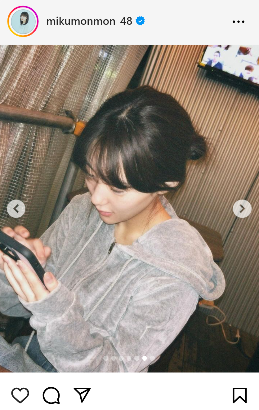 田中美久のインスタグラムから