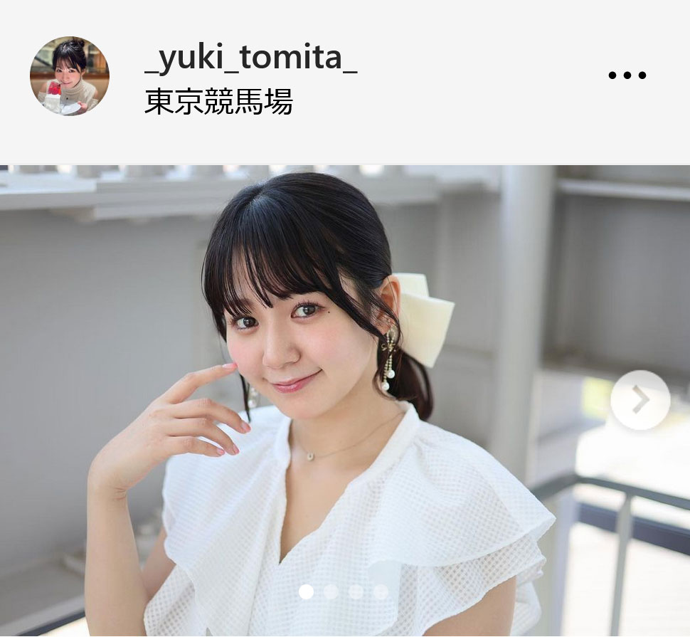 テレビ東京・冨田有紀アナのインスタグラムから