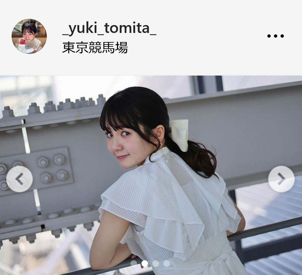 テレビ東京・冨田有紀アナのインスタグラムから