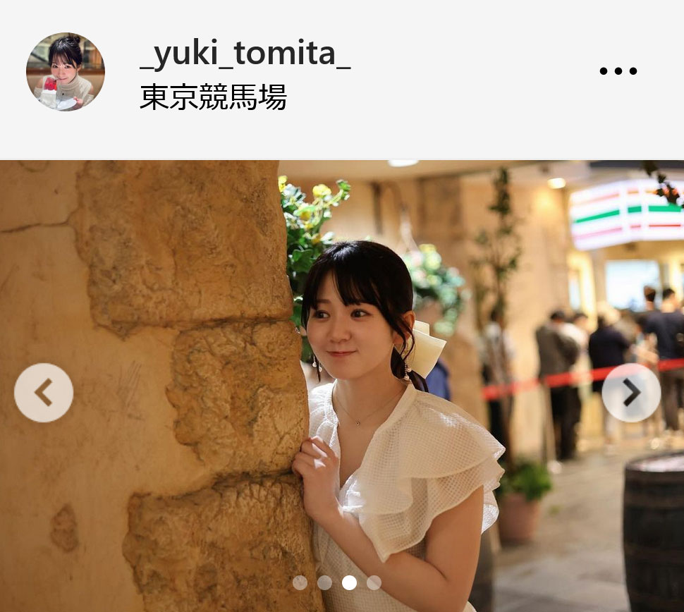 テレビ東京・冨田有紀アナのインスタグラムから