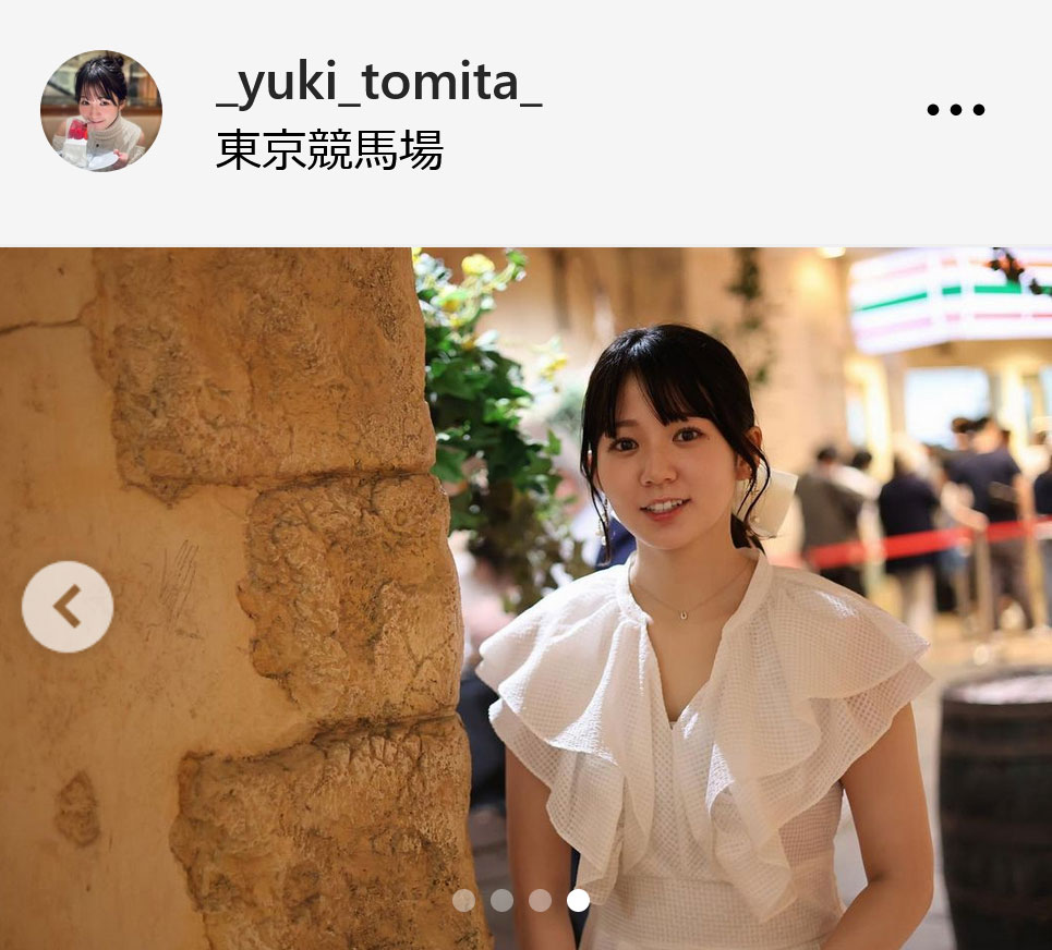 テレビ東京・冨田有紀アナのインスタグラムから