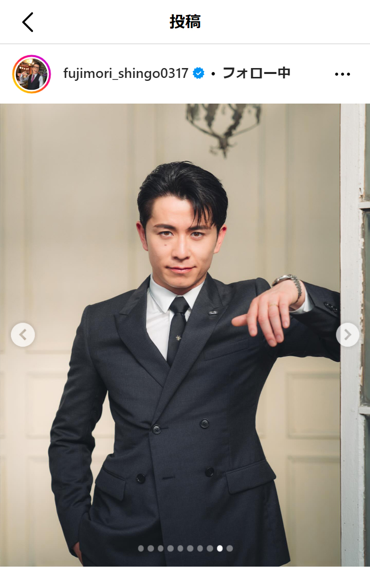 藤森慎吾のインスタグラムから